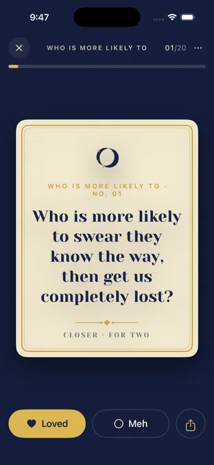 A Who Is More Likely To prompt in the Closer app